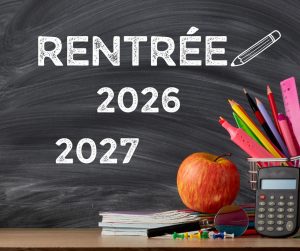 Organisation de la rentrée 2026